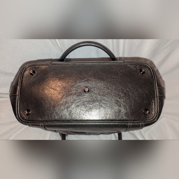 Burberry Beaton Bag Quilted Leather Metalic Pewter Shoulder Bag keeks COA Guc - Picture 4 of 16